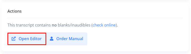 Open Editor