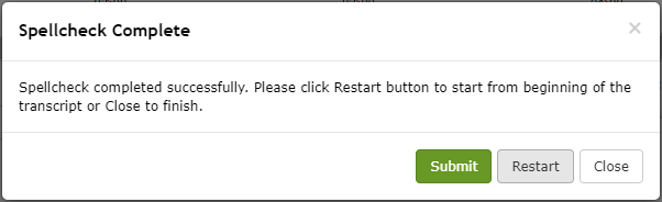 Spellcheck Complete