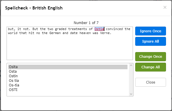 Spellcheck