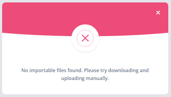 Invalid Link Error
